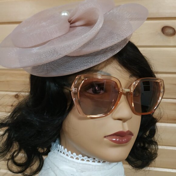 Orange/Pink Gradient Oversized Polarized Sunglasses - Picture 1 of 13